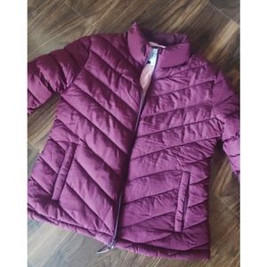 Gap Maroon Puffer Jacket